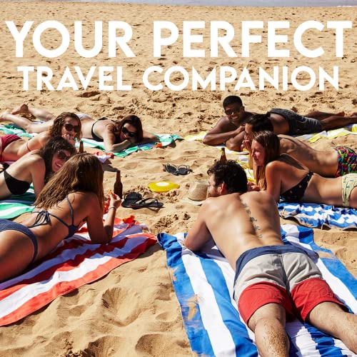 Dock & Bay Beach Towel - Quick Dry, Sand Free - Compact, Lightweight - 100% Recycled - Includes Bag - Cabana - Cancun Green - Extra Large (200x90cm, 78x35) - color: Cabana - Cancun Green, size: Extra Large (200x90cm, 78x35")