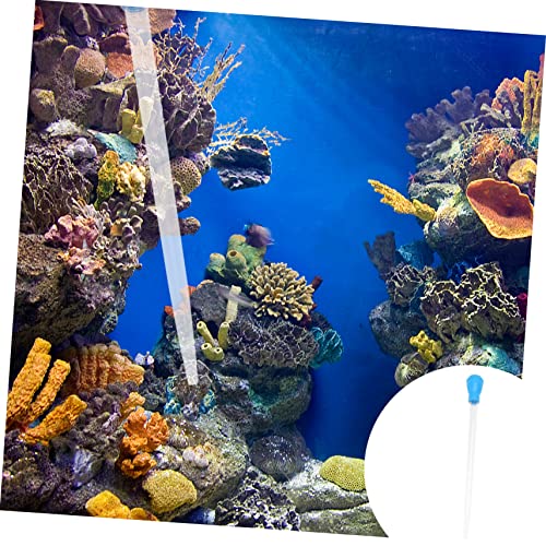 Amosfun Aquarium Cleaning Kit 50ml Fish Tank Waste Extractor Manual Pipette Dropper Coral Feeder Fish Tank Waste