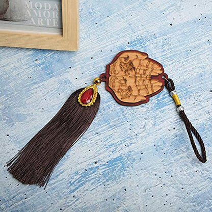 Islamic Car Ornaments, Exquisite Workmanship, Beautiful Decoration, Made of Imitation Wood, Great Muslim Gifts for Ramadan, Eid, Birthday, Hanging Pendants (140245) - size: 140245