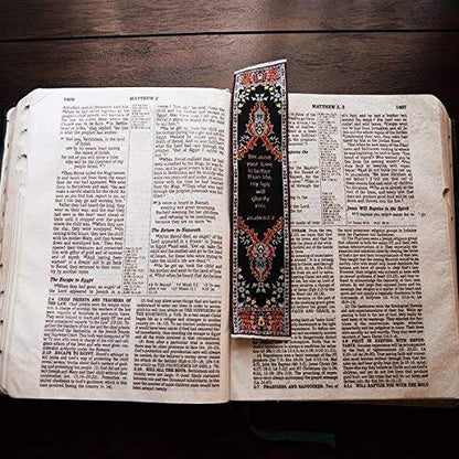 Logos Bookmark -Psalm 63:3, Christian, Cloth Carpet Bookmark - color: Your Love is Better Than Life, size: Single