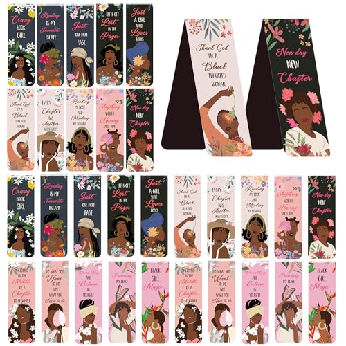 Black Girl Magnetic Bookmarks, Inspirational Book Marks for Women - style: Black Girl