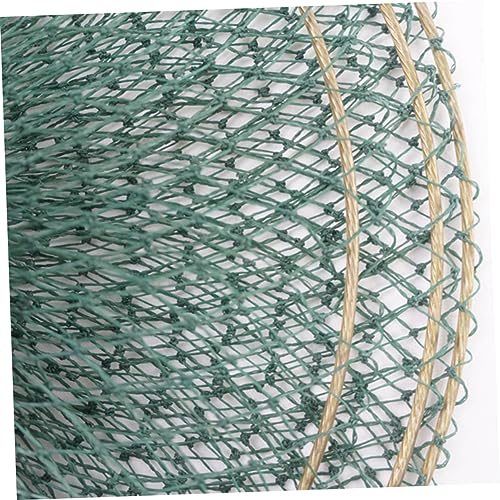 Balacoo Handwoven Foldable Fishing Net Layers Fine Mesh Net for Freshwater Fishing Lightweight Portable Durable Design for Fish and Shrimp Catching