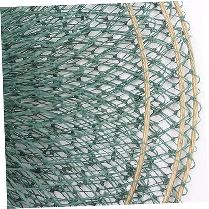 Balacoo Handwoven Foldable Fishing Net Layers Fine Mesh Net for Freshwater Fishing Lightweight Portable Durable Design for Fish and Shrimp Catching