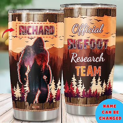 WAZONE Personalized Big Foot Tumbler With Lid 20oz 30oz Vacuum Insulated Cup Custom Name Coffee Travel Mug Stainless Steel Birthday Christmas Presents For Men Women Customized Gifts Things - color: Bigfoot