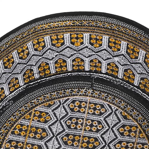 Muslim Prayer Hat for Men Worship Hat Islamic Muslim Prayer Hats Cap Beanie Headwear for Ramadan Eid - color: Grey