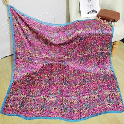 43" Large Square Scarf Fashion Scarves Hair Wrapping Scarfs Night Sleeping Headscarf for Women B07 - color: B078