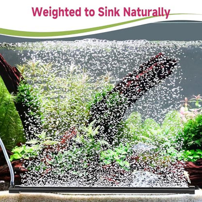 hygger Aquarium Bubble Curtain Wall, Quiet Fish Tank Air Stone with Accessories, High Dissolved Aquarium Bubbler Oxygen Diffuser Decoration for Freshwater & Saltwater - size: 15.7-IN Long