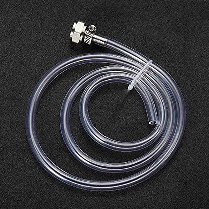 Kegerator Kit,5 Feet-Clear Vinyl Tubing Hose Stainless Steel Barb Fitting | LitKiwi Draft Beer Line with Connectors,5/16"ID 7/16"for Beer Tap Tower Keg Homebrewing - size: 5 Feet Tube & Fitting