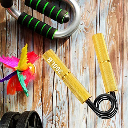 Adjustable Grip Strengthener for Enhanced Hand and Arm Training - Maximize Your Strength - color: Aureate 300lb