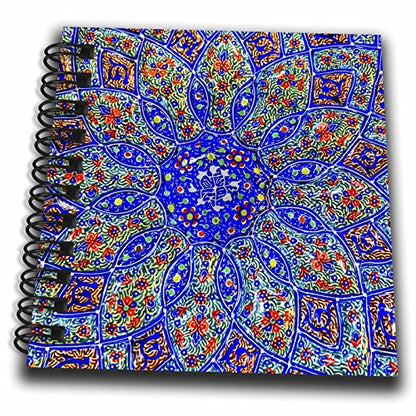 Mini Notepad 4 x 4 inch - Islamic Designs on Blue Pottery, Madaba, Jordan Patterns