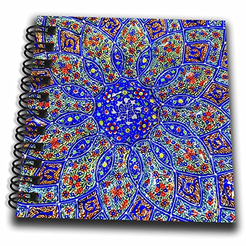 Mini Notepad 4 x 4 inch - Islamic Designs on Blue Pottery, Madaba, Jordan Patterns
