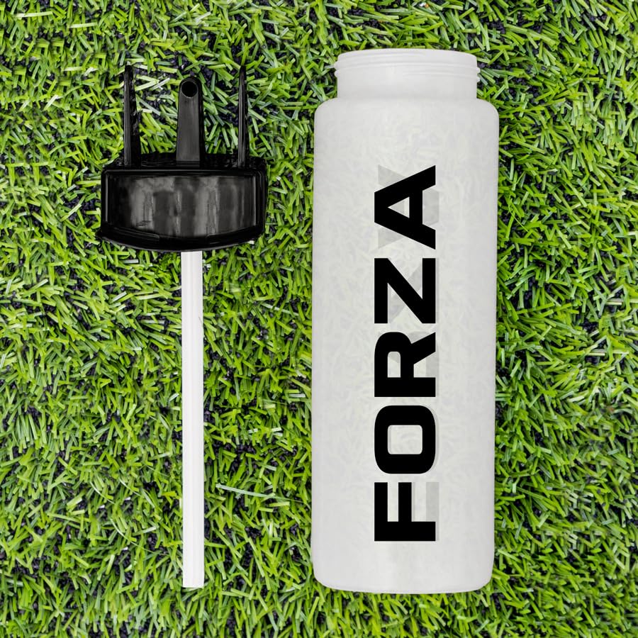 FORZA Team Hygiene Water Bottles – BPA-Free Squeeze Bottles with Contactless Nozzle for Athletes, 1 Litre Capacity (Pack of 20, Semi-Translucent) - color: Semi-Translucent, style: Pack of 20