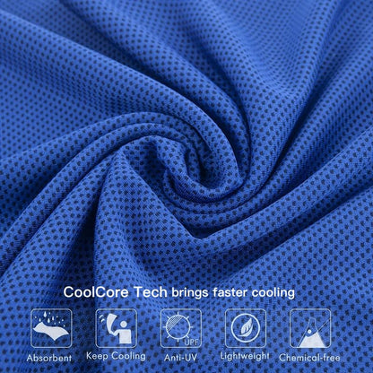Quick Dry Cooling Sports Towel - Soft andBreathable Microfiber Towel for Outdoor Activities, Stay Cool and Refreshed All Day-SGMJ-zi - color: Purple