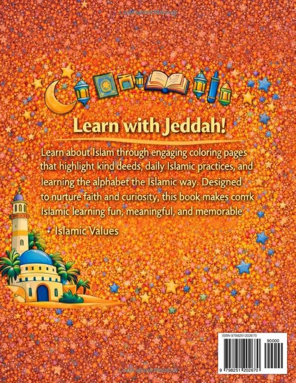 Islamic Studies with Jeddah Coloring Book: A Fun and Educational Islamic ABC Coloring Book for Kids