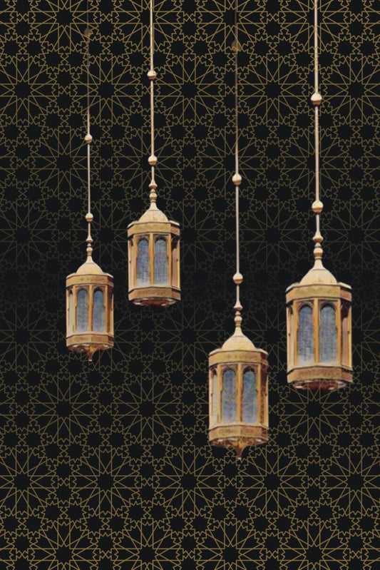 Islamic Notebook/ Journal/ Diary/ Planner 120 Lined Pages 6x9inch ( Islamic Lanterns - FAWANIS 13 ): Gift for Muslims and Muslimas for Ramadan, Eid, Hajj and Umrah: Daghistani, Dunya: Books