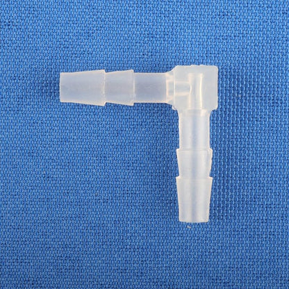 5pcs 1.6-11.1mm PP Plastic Equal Elbow Connectors Soft Pipe Fittings Aquarium Water Pipe Aerator Air Pump Tube Hose Joints(1.6-1.6mm,5pcs) - size: 5pcs