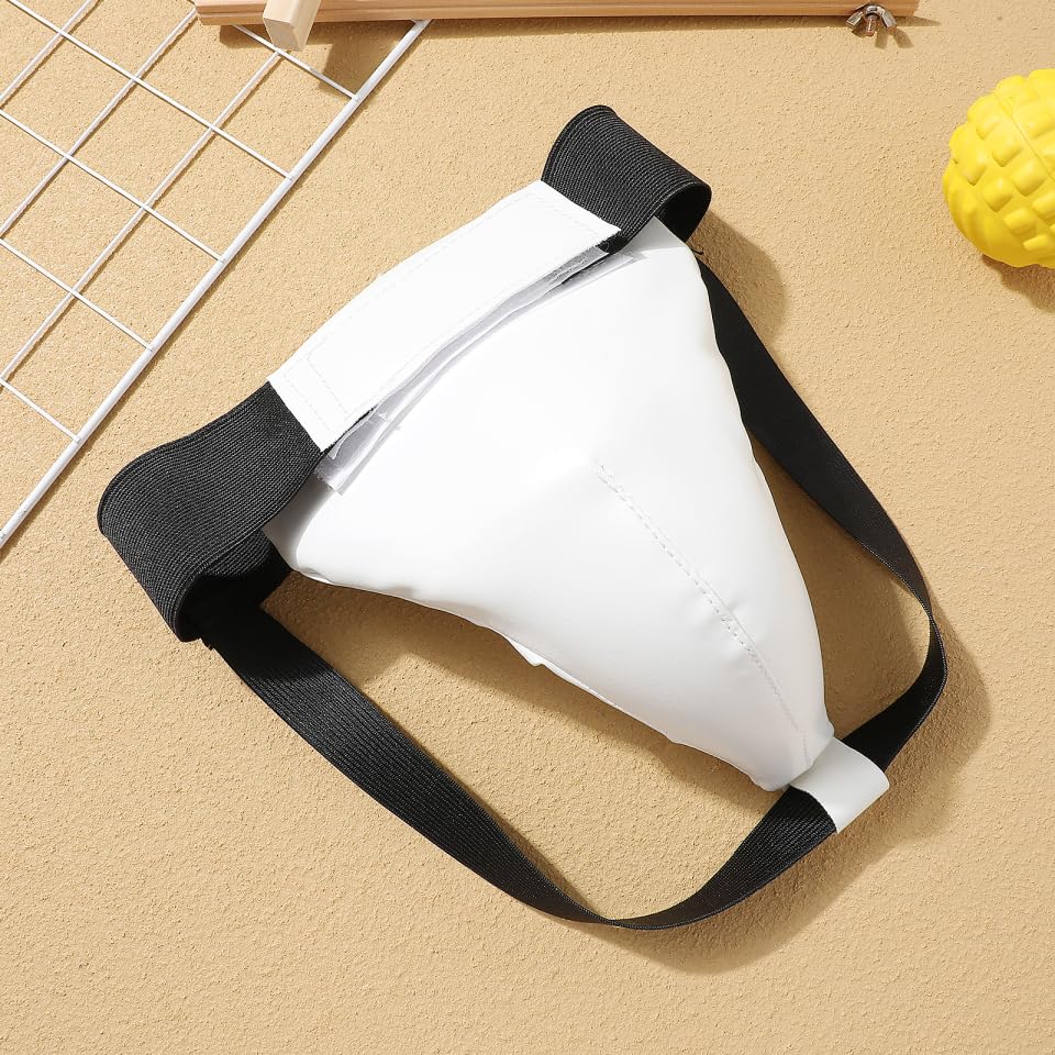 UPKOCH Youth Groin Protector Cup for Kids Boys 8-12, Athletic Boxing MMA Crotch Guard, Taekwondo Karate Sparring Gear Supporter with Adjustable Strap