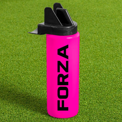 FORZA Team Hygiene Water Bottles – BPA-Free Squeeze Bottles with Contactless Nozzle for Athletes, 1 Litre Capacity (Pack of 1, Pink) - color: Pink, style: Pack of 1