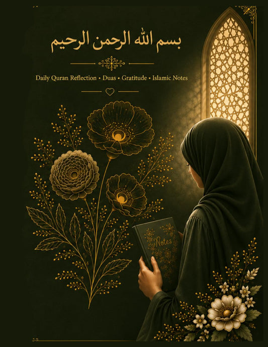 Quran Reflection Journal: A Guided Journal for Daily Reflection, Dua, Gratitude, and Notes