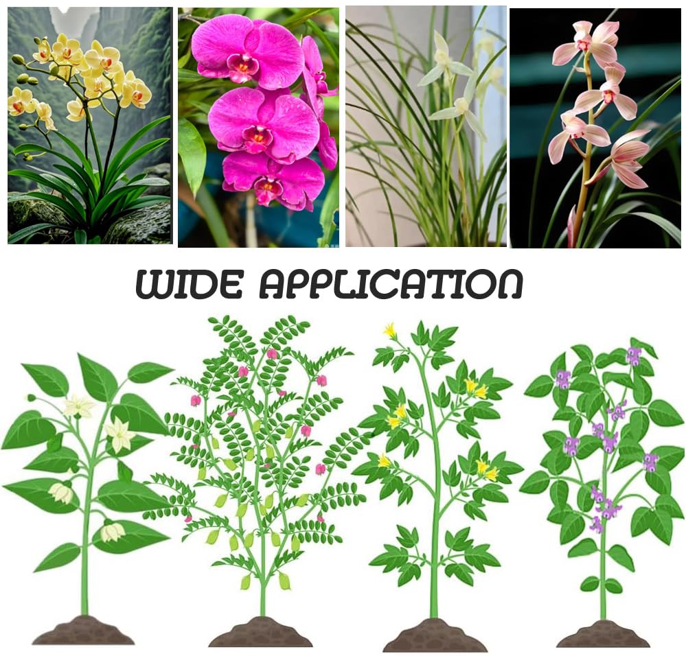 50 Pcs Plant Clips, Orchid Clips Plant Orchid Support Clips Flower and Vine Clips for Supporting Stems Vines Grow Upright for Supporting Stems Vine Stalks Grow