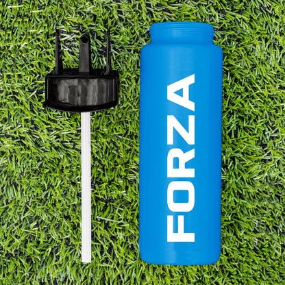 FORZA Team Hygiene Water Bottles – BPA-Free Squeeze Bottles with Contactless Nozzle for Athletes, 1 Litre Capacity (Pack of 40, Blue) - color: Blue, style: Pack of 40