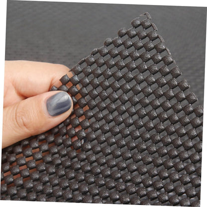 HOMSFOU Multipurpose Non-Slip Mat for Home Office Caravan Rv Boat Workshop Black PVC Grip Mat