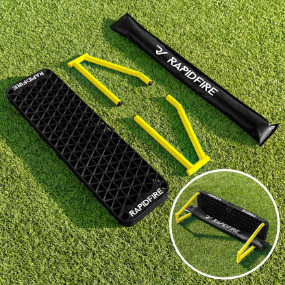 FORZA METIS x RapidFire Interactive Wave Rebound Boards | Reaction Soccer Training Equipment with App-Enabled Lights - Improve Speed, Agility, and Ball Control - size: XL (46In x 12.5In), style: 8x Lights & 6x Boards