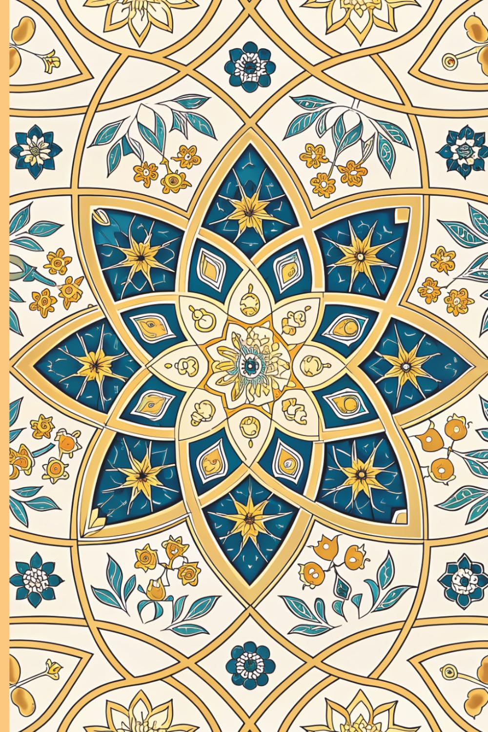 Islamic Geometric Pattern Journal Notebook – Elegant Teal & Gold Floral Mandala Design for Muslim Women & Men: Beautiful Arabic-Inspired Art Notebook ... Reflection, Ramadan, Dua & Gift Giving